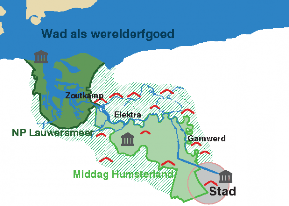 Kaartbeeld van het Reitdiepgebied